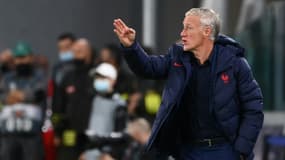 Le sélectionneur français Didier Deschamps à Turin le 7 octobre 2021