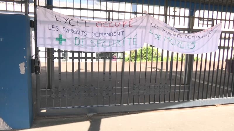 Le lycée Maurice Utrillo à Stains, en Seine-Saint-Denis.