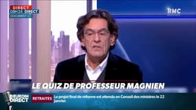 Qui estime que ce n'est pas si pénible de conduire un métro à 52 ans puisque lui-même pilote des Formule 1 à 70 ans ? ... Relevez le quiz de Professeur Magnien ! - 24/12
