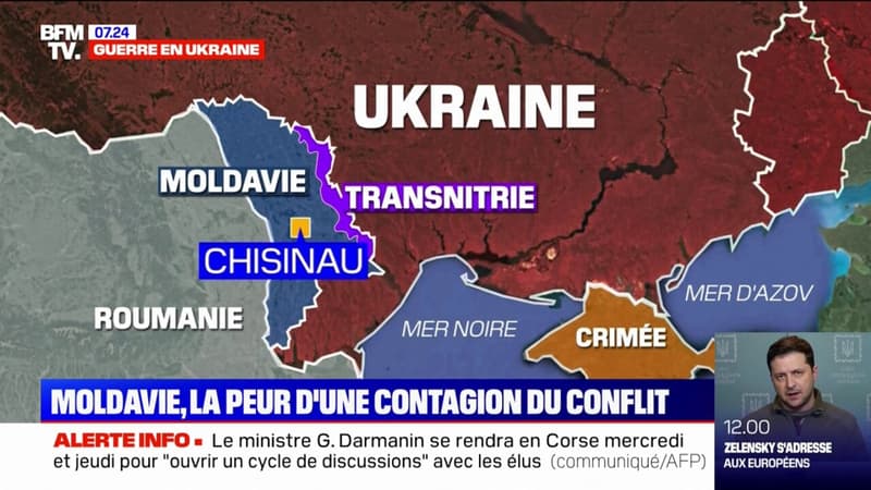 Guerre en Ukraine: en Moldavie, la peur d'une contagion du conflit