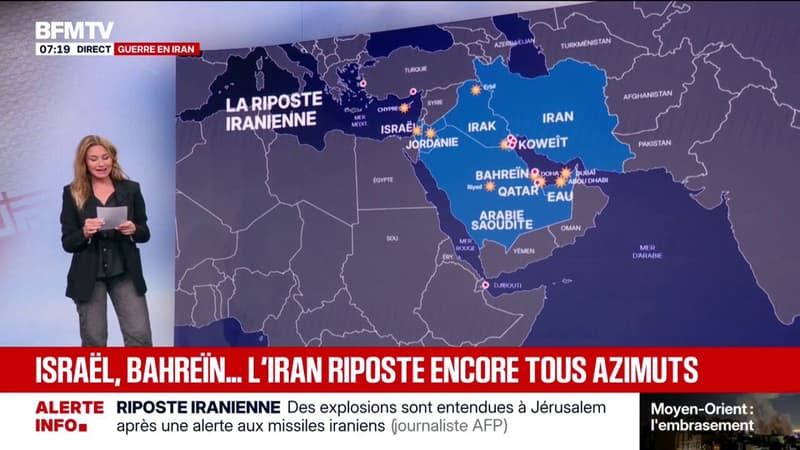 Bahreïn, Koweit, Qatar... L'Iran affirme cibler des "bases américaines" dans les pays du Golfe