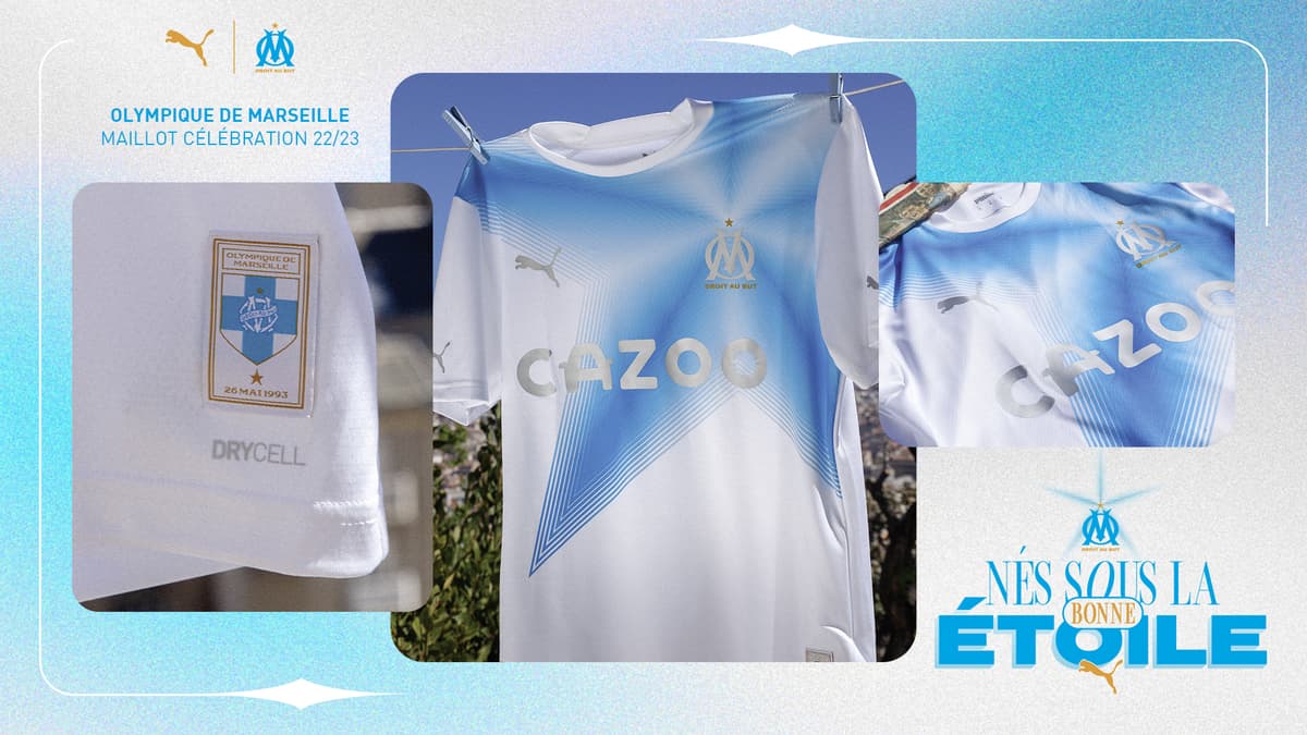 OM: le maillot collector des Marseillais pour les 30 ans du sacre en