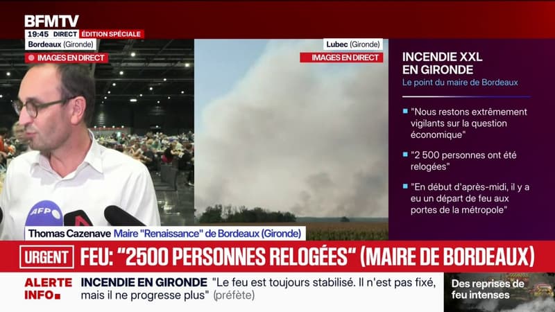 Incendies en Gironde: "La situation est maîtrisée", malgré "un départ de feu aux portes de la métropole" bordelaise, indique le maire