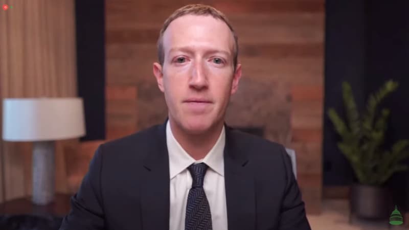 Mark Zuckerberg, pour sa quatrième audition au Congrès de l'année.