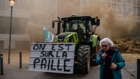 Manifestation d'agriculteurs à Toulouse, le 16 janvier 2024