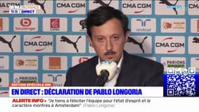 Pablo Longoria annonce qu'il reste président de l'Olympique de Marseille