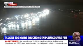 Désormais plus de 100 km de bouchons cumulés en Île-de-France