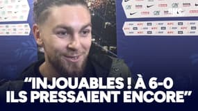 "Injouables, à 6-0 le PSG pressait encore" sourit Yobé