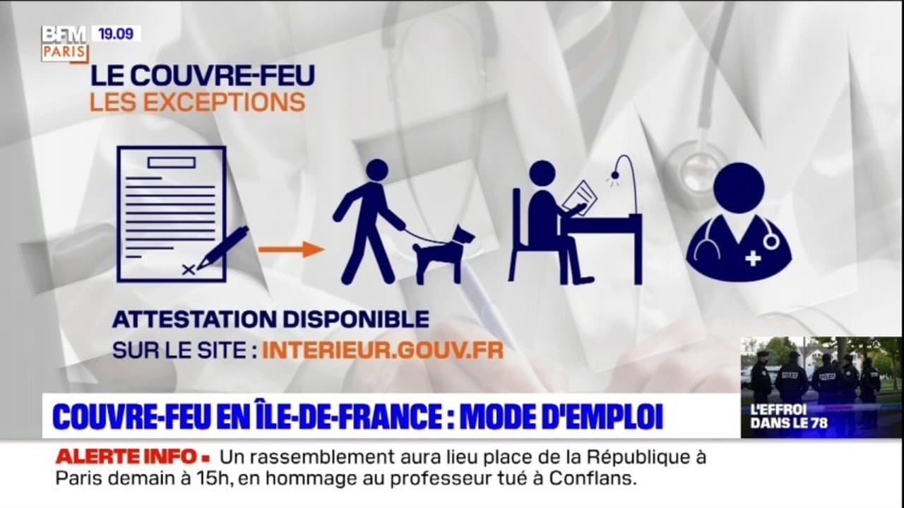 Coronavirus: comment fonctionne le couvre-feu en Ile-de ...