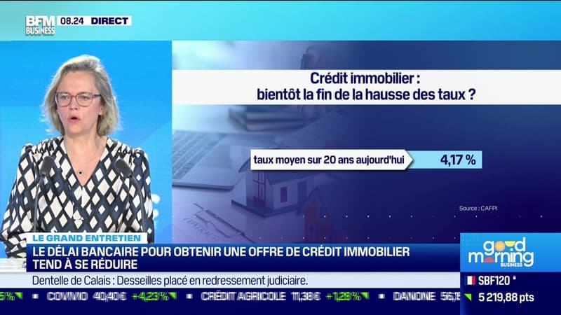Caroline Arnould (CAFPI) : La hausse des taux pour les crédits immobiliers ralentit - 01/11