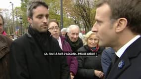 "Je suis pour le progrès social..." Emmanuel Macron interpellé en marge des commémorations du 11-novembre