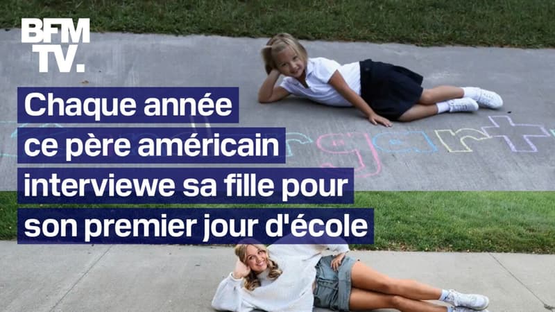 États-Unis: ce père filme sa fille à chaque rentrée scolaire depuis la maternelle