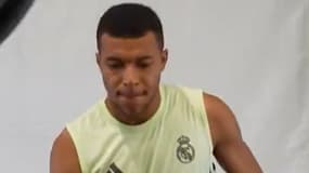 Kylian Mbappé à l'entraînement, le 23 juin 2025