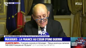 Jean-Yves Le Drian: "La diplomatie du masque est à double-sens"