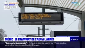 Caen: le tramway est à l'arrêt à cause de la météo