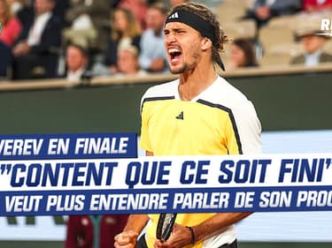 Roland-Garros: "Content que ce soit fini", qualifié pour la finale Zverev ne veut plus parler de son procès