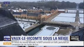 La château de Vincennes sous la neige 