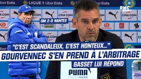 OM 2-0 Nantes : "C'est scandaleux..." le coup de gueule de Gourvennec sur l'arbitrage, Gasset lui répond
