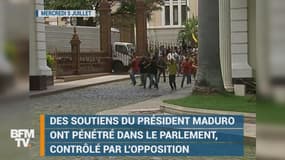 Au Venezuela, le parlement envahi par des soutiens du président Maduro