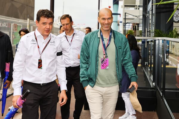 Zinédine Zidane en visite au GP de Monaco de Formule 1, le 29 mai 2022
