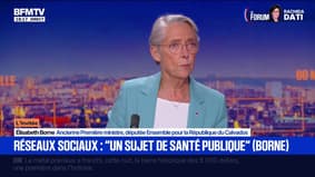 Interdiction des réseaux sociaux aux moins de 15 ans: un texte qui "tient compte du cadre européen", assure Élisabeth Borne