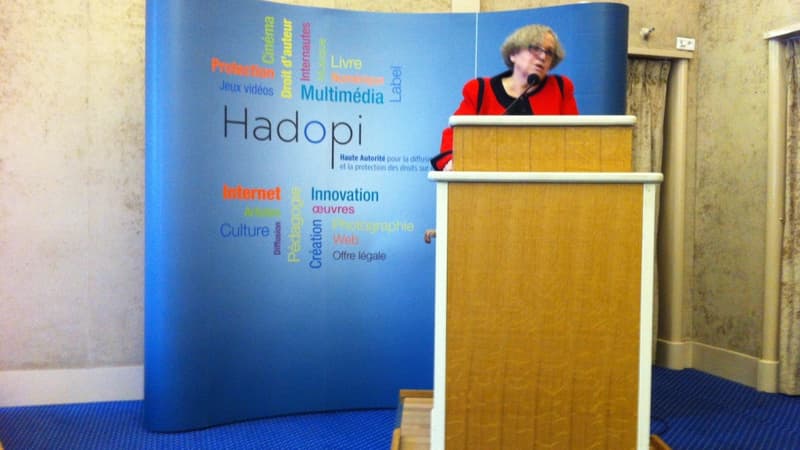 La présidente de l'Hadopi Marie-Françoise Marais a défendu son bilan face aux critiques des ayants droit
