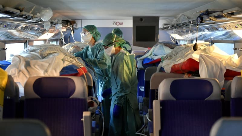 24 patients ont été transférés de Nancy à Bordeaux en TGV médicalisé ce dimanche 29 mars