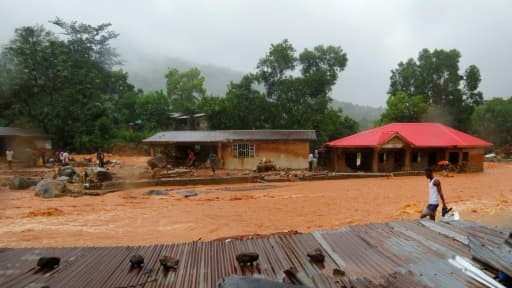 Inondations à Freetown, en Sierra Leone, le 14 août 2017 Inondations à Freetown, en Sierra Leone, le 14 août 2017