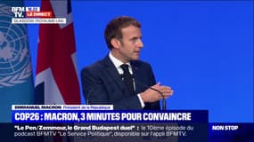 Emmanuel Macron veut que "les plus gros émetteurs réhaussent leurs ambitions dans les 15 jours qui viennent" pour "rendre crédible" l'objectif de "1,5°C"