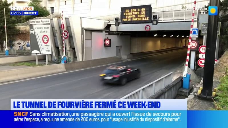 Le tunnel de Fourvière fermé ce week-end et la ligne T1 perturbée le soir pendant 5 jours