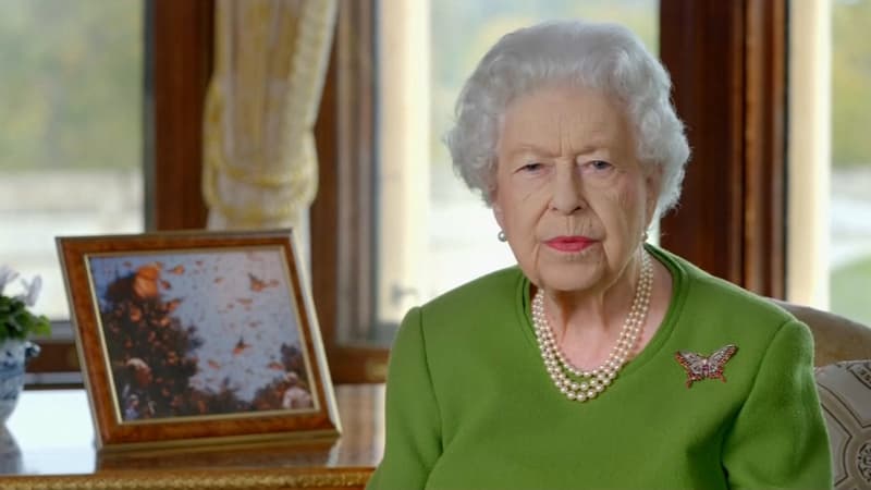 La reine Elizabeth II s'exprime dans un message vidéo adressé aux dirigeants mondiaux lors de la COP26