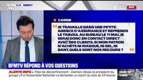 Le 11 mai, si mon patron n'achète ni masque, ni gel, ni gant, quels sont nos recours ? 