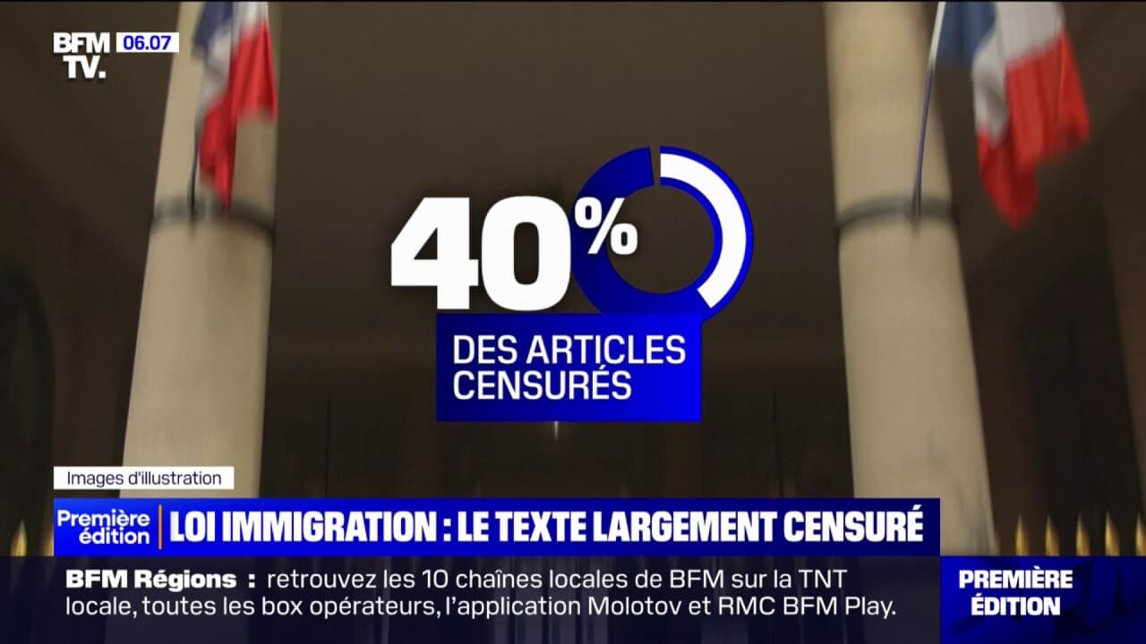 Loi Immigration: Pourquoi Près De 40% Des Articles Ont été Censurés Par ...