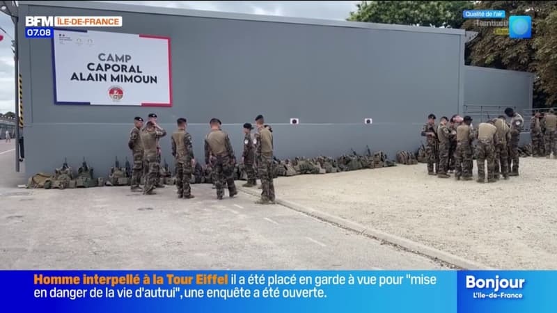 Reuilly: un camp militaire installé aux portes de Paris