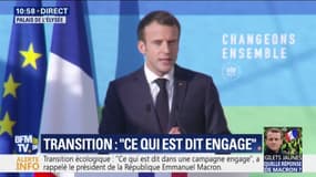 "Nous devons sortir des énergies fossiles" affirme Emmanuel Macron