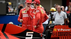 Leclerc et Vettel