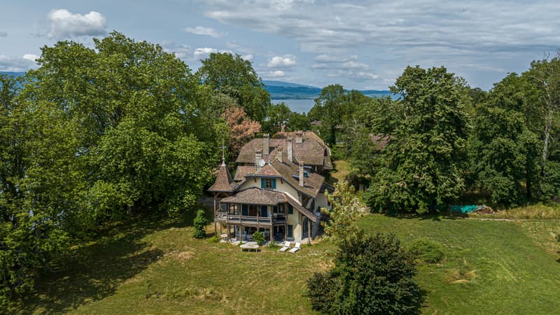 Cette demeure sur les bords du Lac Léman est à vendre