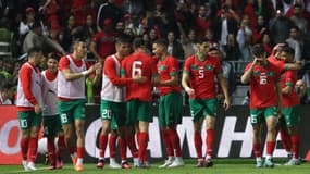 Les joueurs du Maroc