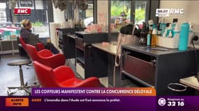 Les coiffeurs manifestent contre la concurrence déloyale 