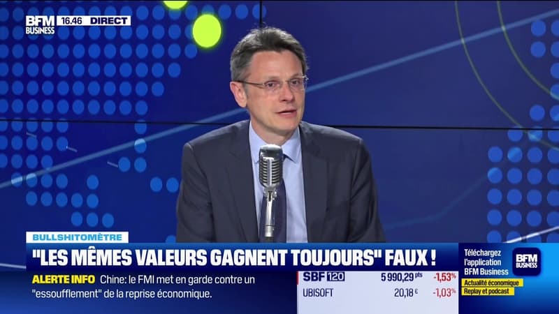 Bullshitomètre : « Ce sont toujours les mêmes valeurs qui gagnent en Bourse ? » - FAUX François Monnier - 16/04