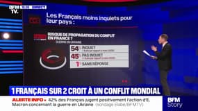 LES ÉCLAIREURS - Ukraine: un Français sur deux pense qu'il existe un risque de conflit mondial, selon un sondage Elabe