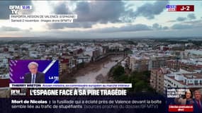 "Ça se produit maintenant partout sur la planète": Thierry Breton revient sur les inondations meurtrières en Espagne