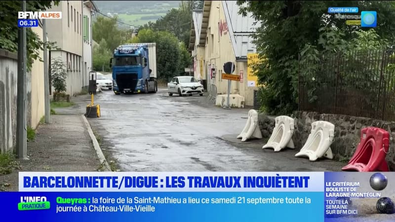 Barcelonnette: les travaux inquiètent les habitants