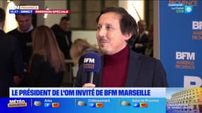 Grand Central inauguré à Marseille: parler aux supporteurs de l'OM, "ça se fait autour de la presse locale" souligne Longoria