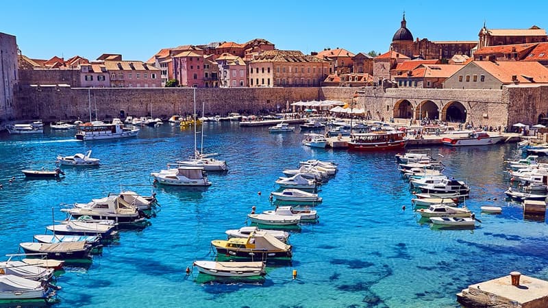 Port de Dubrovnik Croatie