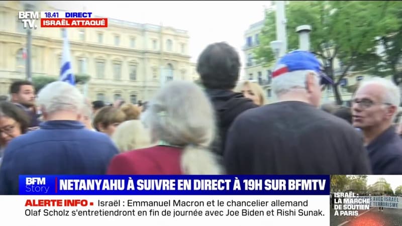 Soutien à Israël: plusieurs centaines de personnes rassemblées devant la préfecture des Bouches-du-Rhône à Marseille