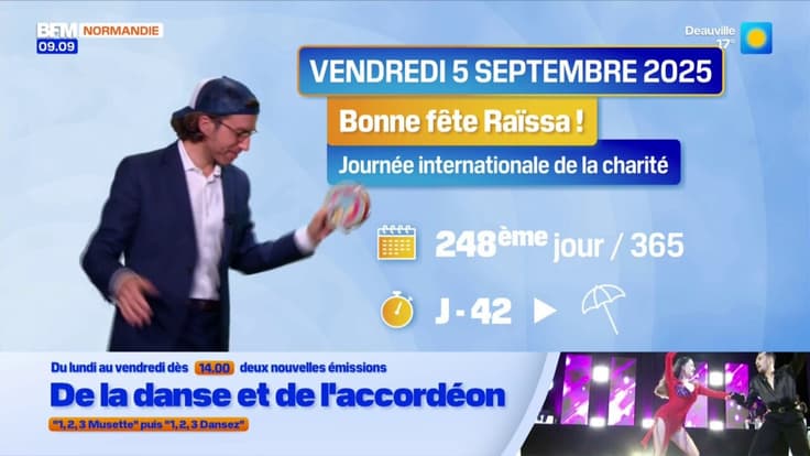 Danse du soleil et idées sorties - La météo de Colas du vendredi 5 septembre 2025