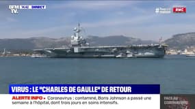 Le porte-avions Charles de Gaulle est arrivé à Toulon