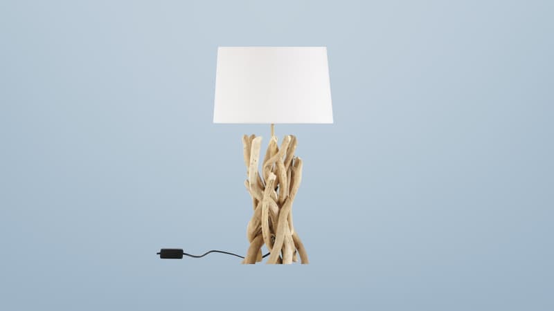 Déstockage ou offre à saisir sur cette lampe en bois ultra tendance ?  