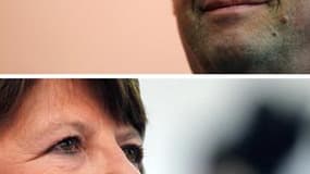 Martine Aubry et François Hollande se retrouvent ce mercredi soir pour un dernier débat télévisé, à quatre jours du deuxième tour de la primaire d'investiture qui fera de l'un d'eux le champion des socialistes pour l'élection présidentielle. /Photos d'arc